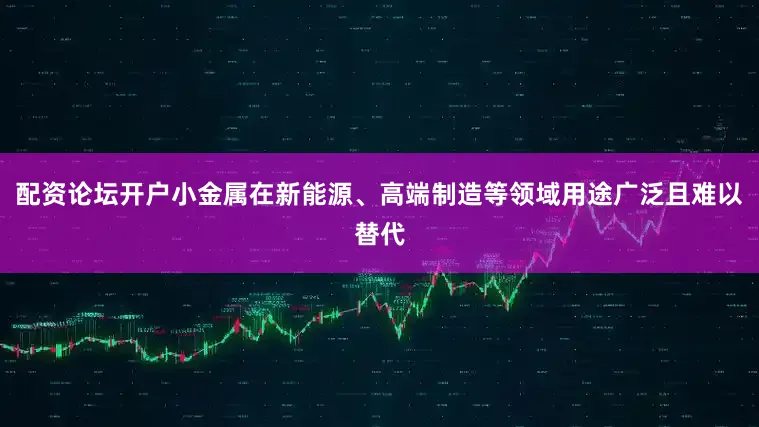 配资论坛开户小金属在新能源、高端制造等领域用途广泛且难以替代